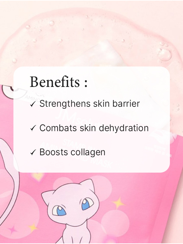 JMsolution X Pokemon Stamp In Amino Acid Mask